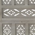 thumbnail image 3 of vidaXL Hand carved 4-Panel Room Divider Grey 160x165 cm Solid Mango Wood, 3 of 5