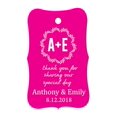 thumbnail image 1 of 100 PCS Thank You for sharing our special day Custom Made Hang Tags Personalized Wedding Favor Gift Paper Tags, 1 of 1
