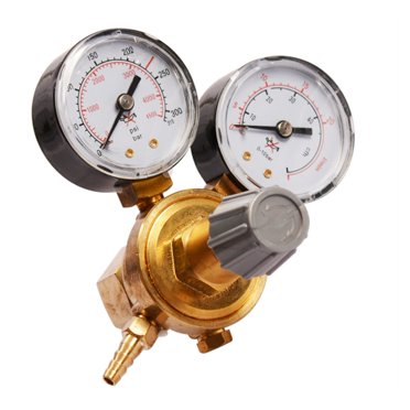 Régulateur de Pression de Bouteille de Gaz Argon CO2, Jauge de Débit de Soudure W21.8 Filetage 1/4 0-20, Installation Facile