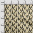 thumbnail image 2 of oneOone Velvet Pale Yellow Fabric Rooster Cock Craft Projects Decor Fabric Printed By The Yard 58 Inch Wide-LG, 2 of 4