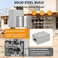12x10x6 Outdoor Electrical Enclosure Box NEMA 4X IP67 Waterproof Steel ...