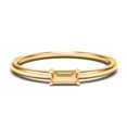 thumbnail image 1 of East-West Stackable Baguette Birthstone Ring - Citrine (November), 1 of 5