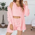 thumbnail image 2 of Sentmoon Ensembles de Détente Douillets pour Femmes Hauts Mignons pour Femmes et Pantalons Décontractés pour Femmes Col Rond Surdimensionné Pyjamas pour Femmes Manches Longues Couleur Unie Vêtements de Nuit pour Femmes Hiver pour Fêtes d'Halloween, 2 of 9