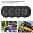 thumbnail image 3 of Ensemble de Pneus RC, 4 Pcs Pneus RC sur Route Haute Performance Roues en Caoutchouc RC Résistance à l'Usure Forte Amorti Pneus RC pour Voitures RC 1/10, 3 of 8