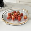 thumbnail image 2 of Lksixu Fashion Round Tray Home Living Room Coffee Table Put Tea Cups Cup Storage Tray Storage Tray Kitchen Gadgets, 2 of 6