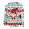thumbnail image 1 of PMUYBHF Homme Chandail à Capuchon Noir pour Hommes Automne et Hiver Décontracté Tendance de Noël Imprimé Chandail à Col Rond Chandails à Capuchon pour Hommes, 1 of 4