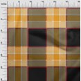 thumbnail image 2 of oneOone Georgette Viscose Fabric Tartan Check Decor Fabric Printed BTY 42 Inch Wide, 2 of 4