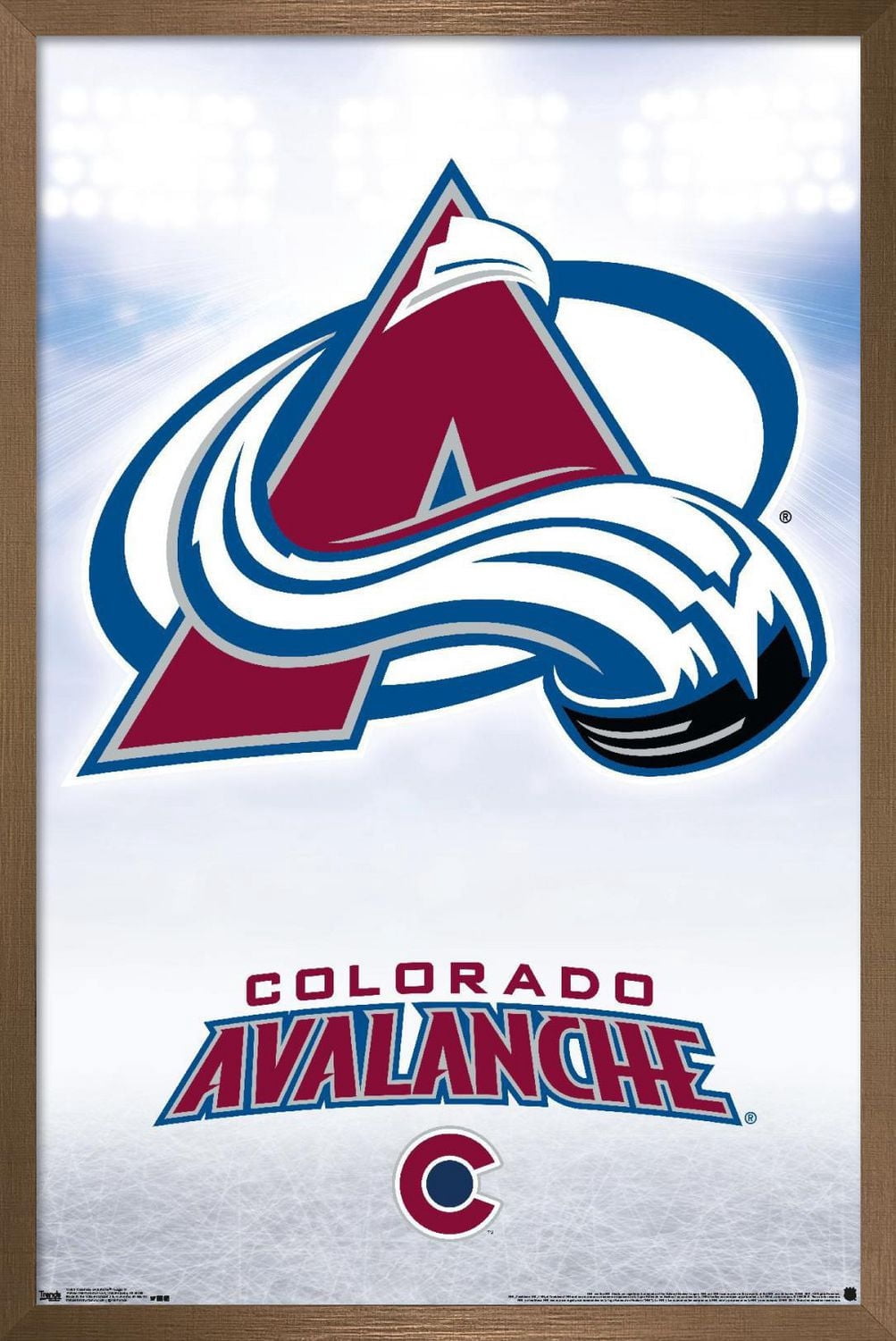 NHL Colorado Avalanche - Logo 17 Wall Poster, 22.375" x 34" Framed