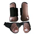 thumbnail image 4 of jinwen 4Pcs Horse Front Rear Hind Leg Boots, Equine Tendon Fetlock Protect Brown M, 4 of 9