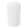 thumbnail image 3 of Tank Top for Men, Men Summer Drawstring Pocket Solid Color Printed Sleeveless Tank Top Casual Shirt, 3 of 3