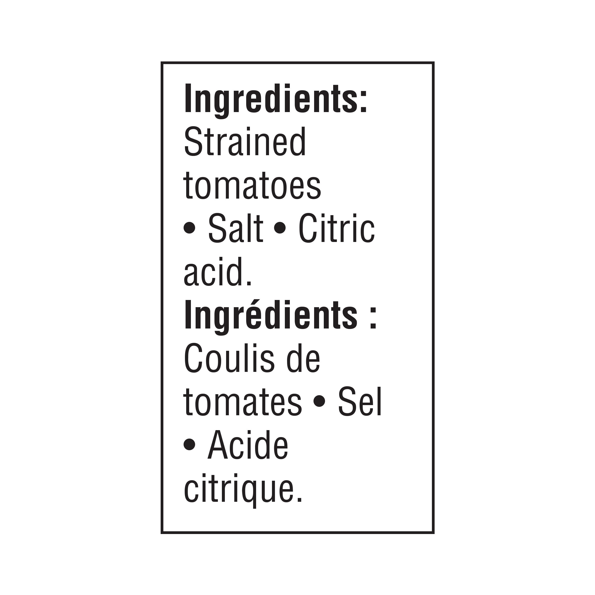 Great Value Passata Coulis de Tomates
