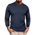 thumbnail image 1 of Chemises à Manches Courtes pour Hommes Chemise Sans Manches Slim à Manches Longues Col Rond Chemise Décontractée T-Shirt Haut Blouse Chemise à Manches Longues Hommes T-Shirts Sans Manches Hommes Chemises à Manches Courtes, 1 of 7