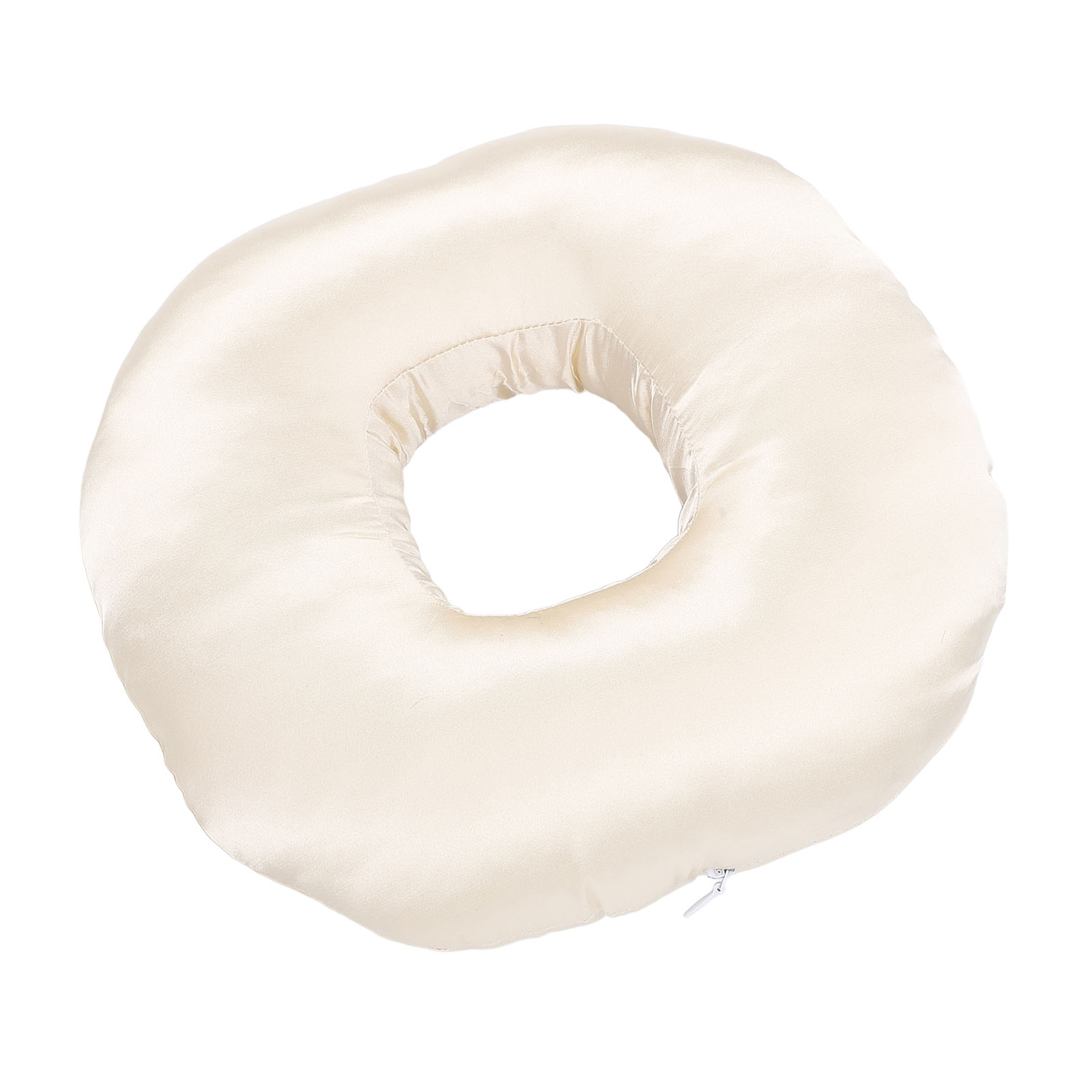 Ear Donut Pillow, Silky Satin Portable Ear Pillow  for Side Sleepers