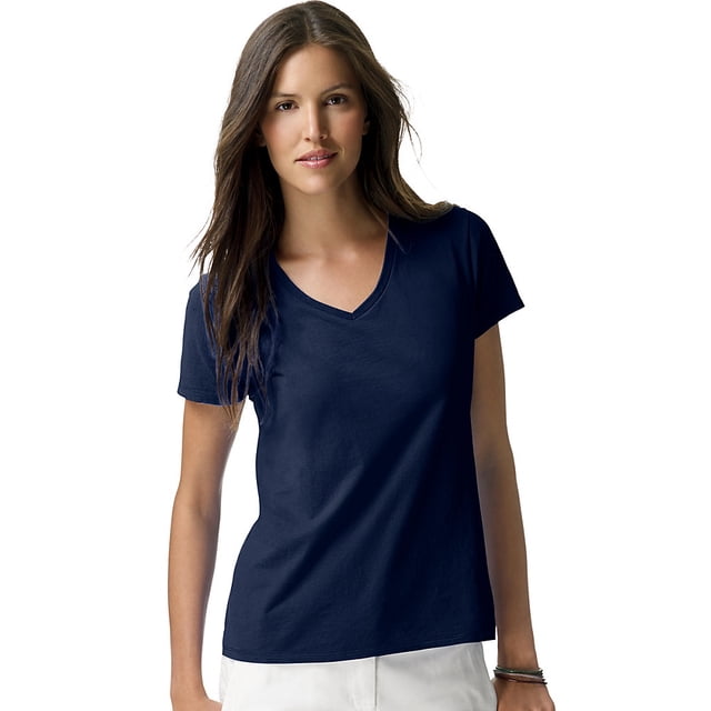 Hanes T-Shirt à Col en V Nano-T® pour Femmes - S04V