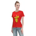 thumbnail image 4 of Women's Basic Short Sleeve T-Shirt Pikachu, 4 of 6