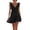 Black, variant on CHUMUD Summer Dresses for Women V-Neck Ruffle Strap Tiered Mini Dress, Cute Bow Front Empire Waist Flowy Dress, Casual Summer A-Line Sundress