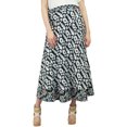 thumbnail image 1 of Phagun Robe Bohème Chic pour Femmes, Jupe Portefeuille Noire en Coton Imprimé Ikat Réversible, 1 of 6