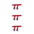 thumbnail image 1 of relayinert Bicycle Handlebar Extender with Double Clamps Front Flashlight Extension Bracket Mounting Rack Adapter Supplies Red Aluminum Alloy 3Set, 1 of 6