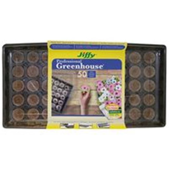 Jiffy Products 1329481 Greenhouse with Label - 50 Count