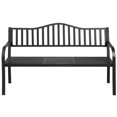 thumbnail image 4 of Gymax Banc de Parc, Cour et Jardin, Causeuse, Mobilier d'Extérieur avec Table Centrale Pliable, 4 of 8