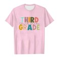 thumbnail image 4 of WEAIXIMIUNG T-Shirts pour Ados Preppy Mode pour Enfants Rentrée Scolaire Saison Imprimé Col Rond Manches Courtes T-Shirt Décontracté Haut (10), 4 of 4