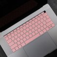 thumbnail image 4 of maytalsory Keyboard Cover Laptop Waterproof Dustproof Keyboard Silicone Film Replacement for Macbook Air, Half-transparent, Pink, 4 of 8