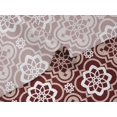 thumbnail image 5 of oneOone Velvet Dark Red Fabric Floral & Tiles Moroccan Craft Projects Decor Fabric Printed By The Meter 58 Inch Wide, 5 of 5