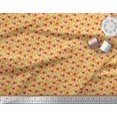 thumbnail image 3 of Soimoi Poly Georgette Fabric Leaves & Poppy Floral Decor Fabric Printed Yard 52 Inch Wide, 3 of 6