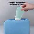 thumbnail image 4 of ZZkhGO 60ml Silicone Travel Bottle Set, Empty Cosmetics Sample Bottles with Flip-Top, Shampoo Shower Gel Extrusion Containers for Travel Toiletries, Blue, 4 of 6