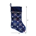 thumbnail image 2 of Holiday time Velvet Glitter Stocking,20 inch,Blue colour, 2 of 4