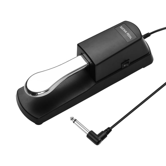 Amdohai Piano Sustain Pedal Keyboard Damper Pedal 6.35mm Plug Compatible with Casio Yamaha Roland Electronic Organ MIDI Keyboards Digital Pianos