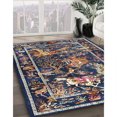 thumbnail image 2 of Ahgly Company Indoor Round Traditional Plum Purple Persian Area Rugs, 3' Round, 2 of 6