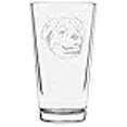 thumbnail image 3 of Great Pyrenees (Pyrenean Mountain) Dog Themed Etched All Purpose 16oz Pint Glass, 3 of 3