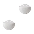 thumbnail image 1 of Youkk Easy To Install Double-layer Plastic Flowerpot For Walls Drainage Flower Pot White 2Set, 1 of 6