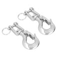 thumbnail image 4 of Clevis Hook, Removable 360° Rotation 2Pcs Slip Hooks Lifting Large Capacity  For Construction Cranes For Land Transportation For Port Loading Unloading, 4 of 8