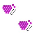 thumbnail image 1 of Maytalsory 20 Pieces Car Wheel Nut Caps Auto Hub Screw Cover Replacement Dust-proof Purple 17mm 2Set, 1 of 6