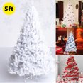 thumbnail image 3 of Costway 5Ft Artificial PVC Christmas Tree W/ Stand Xmas Holiday Decor White, 3 of 8