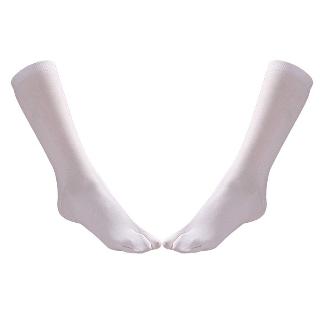 Esquirla Sandal Socks Tabi Split 2 Toe Socks for Geta Kimono Flip Flop White