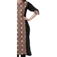 thumbnail image 3 of Moomaya Tunique Droite à Col en V pour Femmes, Manches Roulées, Kurta en Coton Imprimé, 3 of 6