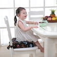 thumbnail image 4 of GROWTH Seat for Dining Table, Chair Increasing Cushion with Straps for Kids Car Animal Black, 4 of 9