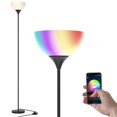 thumbnail image 1 of PESRAE Lampadaires Intelligents RVB Compatibles avec Alexa, Assistant Google Application Wi-Fi, Lampadaire Moderne à Changement de Couleur, Lampadaire d'Angle à Intensité Réglable pour Salon, 1 of 7