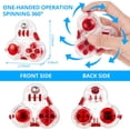 thumbnail image 2 of 2 Pcs Jouets de Manipulation Fidget Pad Cube Mini Jouets de Manipulation Fidget Pad Anti-Anxiété Jouets Fidget Soulagement du Stress Jouets de Main pour Ados et Adultes pour TDA, TDAH, Autisme, Rouge et Bleu, 2 of 7