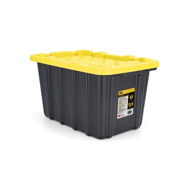 Tuff StoreTM 45L (11.9 gal.), Heavy Duty - Safety Yellow & Carbon Black