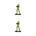 thumbnail image 3 of VONKY Home Decor Accent Handmade Frog Figurine Green Unique Style Home Decoration Rugby Frog 2Set, 3 of 6