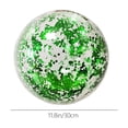 thumbnail image 4 of Inflatable Glitter Transparent Beach Ball for Water Play and Outdoor Sports, PVC with Sequin Light Refraction, 30cm, Easy to Carry for Pool, Beach, and Lake Fun, 4 of 8