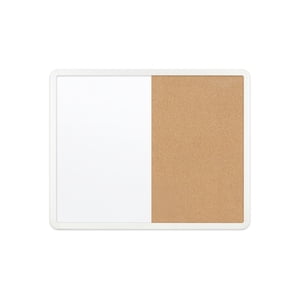 Quartet Dry Erase & Cork Combo Board 18 x 24 Plastic Frame White