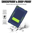 thumbnail image 4 of Mignova for Lenovo Tab P11 Case,Heavy-Duty Drop-Proof Shock-Resistant Rugged Protective case(with Stand) for Lenovo Tab P11/P11 Plus 11 inch Tablet+Screen Protector(Navy/Green+1 Pack), 4 of 7