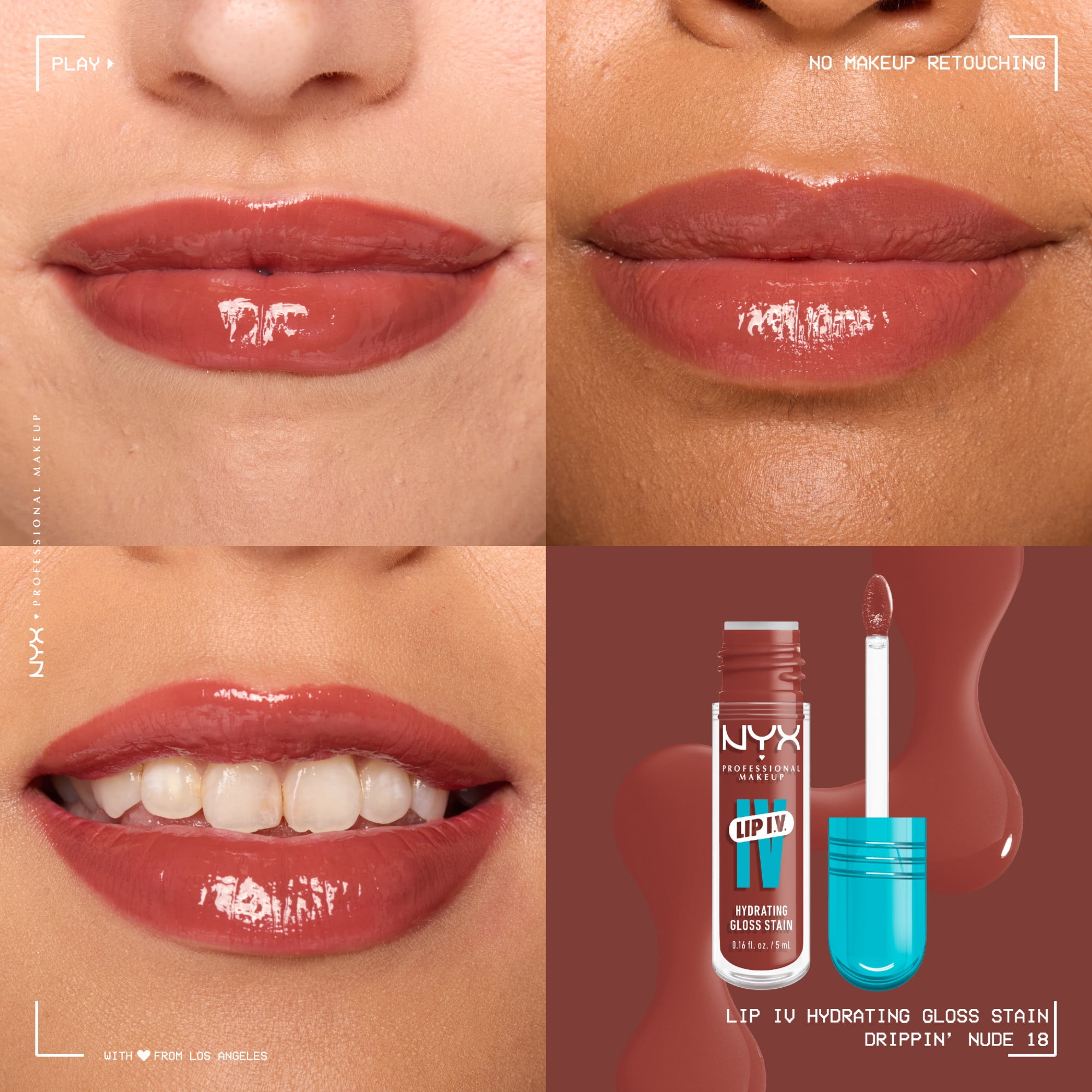 NYX Professional Makeup Sérum brillant à lèvres hydratant Lip IV