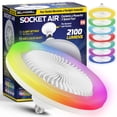 thumbnail image 1 of Socket Fan Air Ceiling Fan Light Color Changing Fan Light, 1 of 9