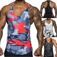 thumbnail image 3 of Mens Gym Vest Racerback Bodybuilding Muscle Stringer Plain Tops, 3 of 5